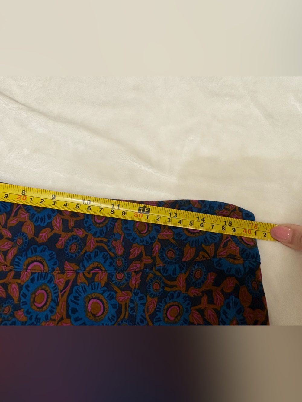 Natural Life Amy Maxi Skirt Teal Boho Floral large Bohemian Art to wear eclectic - Picture 11 of 12